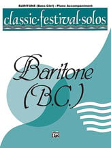 Classic Festival Solos Vol. 2 Baritone BC Piano Accompaniment cover